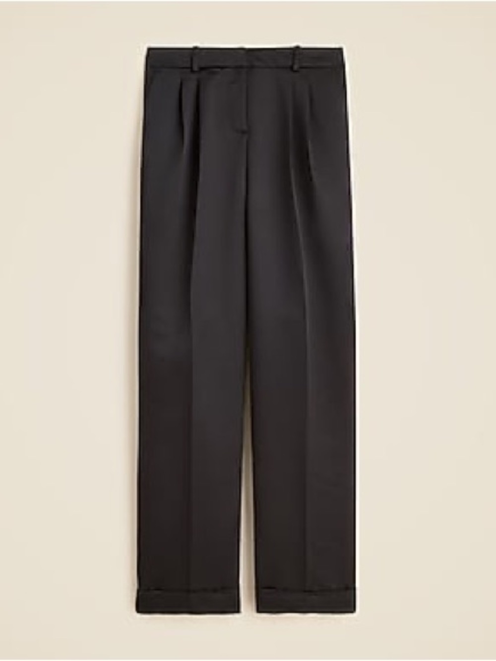 J crew Petite Essential wide-leg pant in textured satin